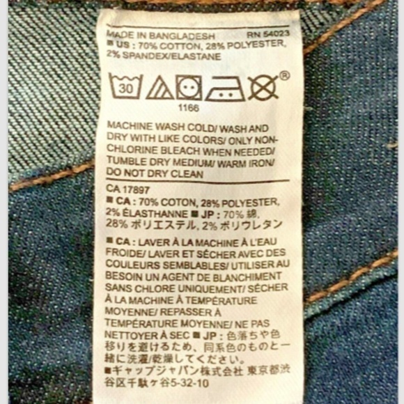 Banana Republic Straight Fit Jeans Womens 27/4 Dark Rinse #224F - Picture 5 of 6